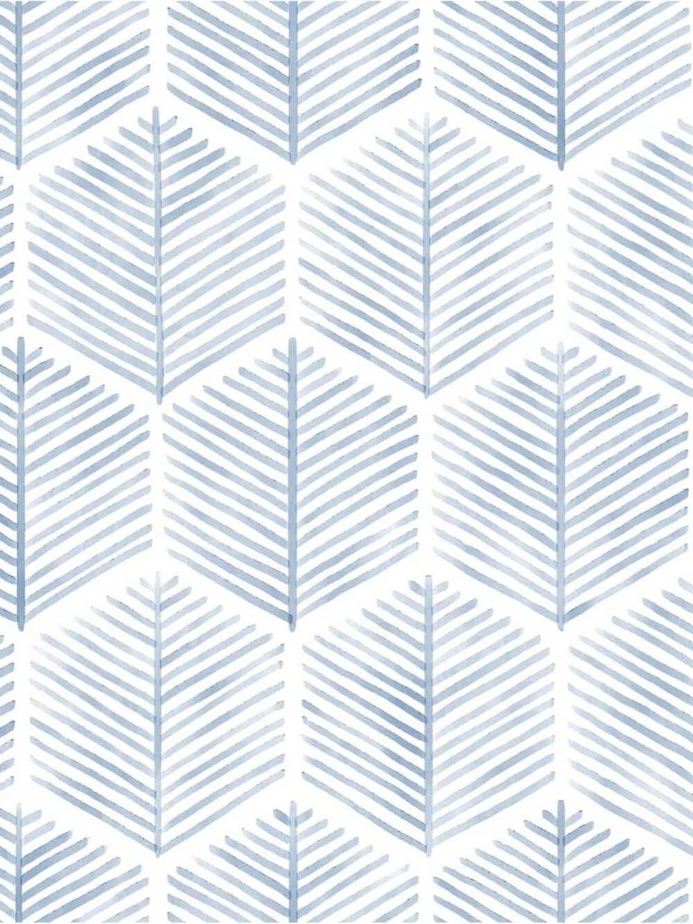 Geometric Peel and Stick Wallpaper Blue Contact Paper 17.3''×78.8''